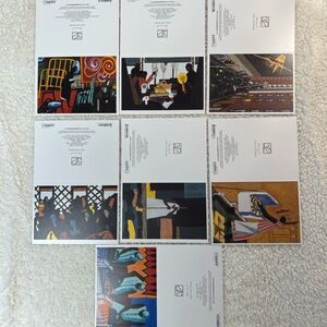 Graphique de France Artist Jacob Lawrence Blank Notecards Set of 15 Vintage Art
